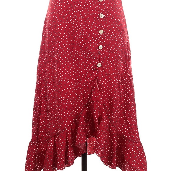 NWOT. Shein Polka Dot Skirt - Picture 2 of 4